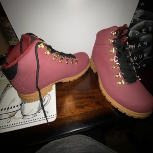 Maroon Winter Boots